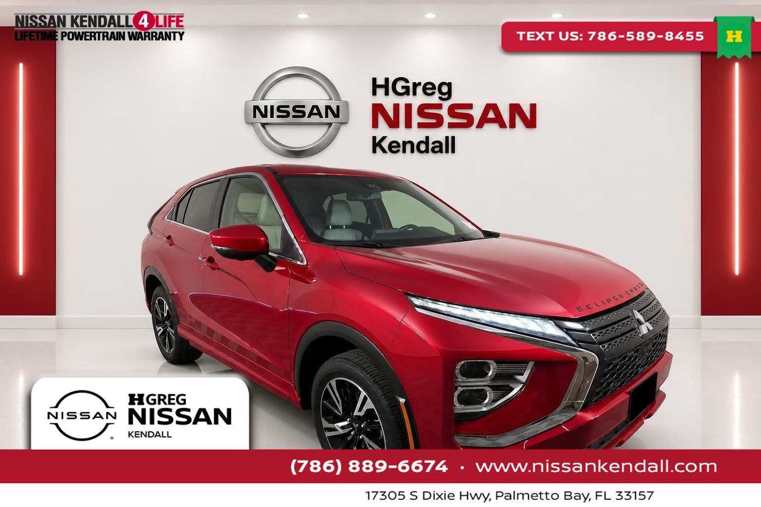 Red 2024 Mitsubishi Eclipse Cross SUV / Crossover All-Wheel Drive Continuously Variable Transmission