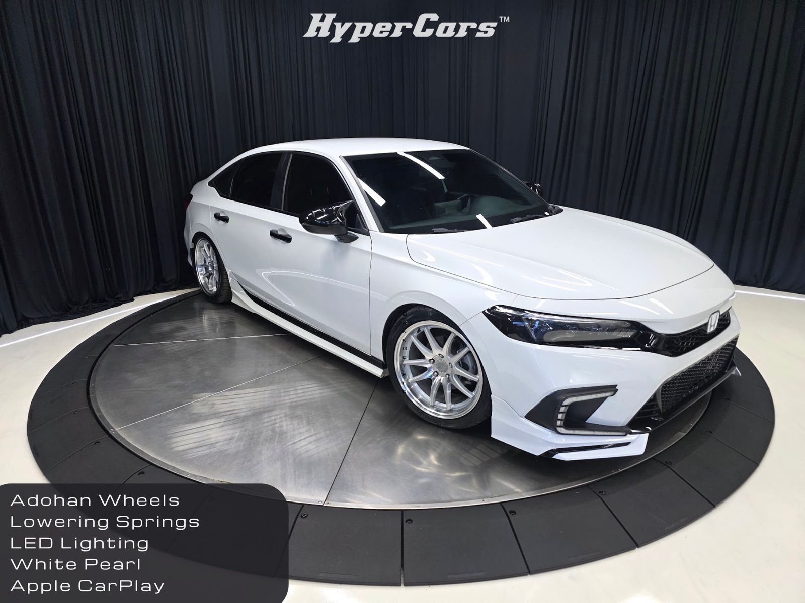 White 2023 Honda Civic Sport FWD Sedan Front-Wheel Drive Continuously Variable Transmission