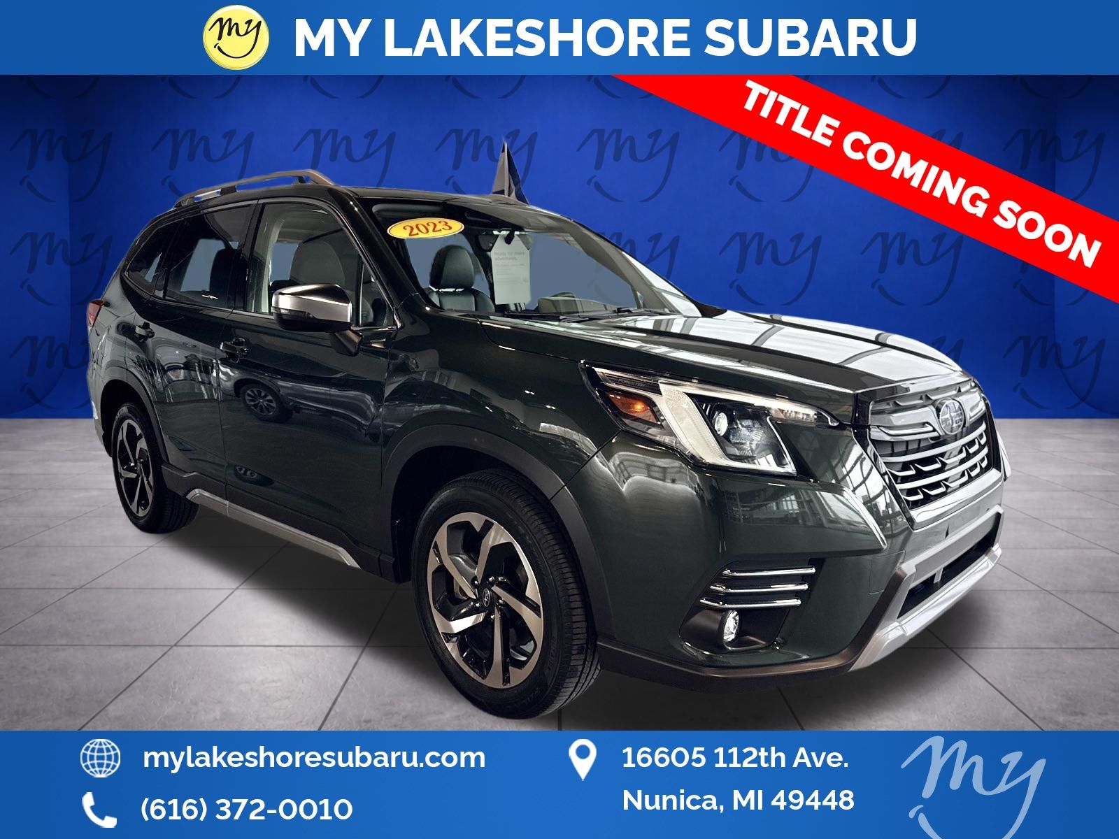 Cascade Green Silica 2023 Subaru Forester Touring Crossover AWD SUV / Crossover All-Wheel Drive Continuously Variable Transmission