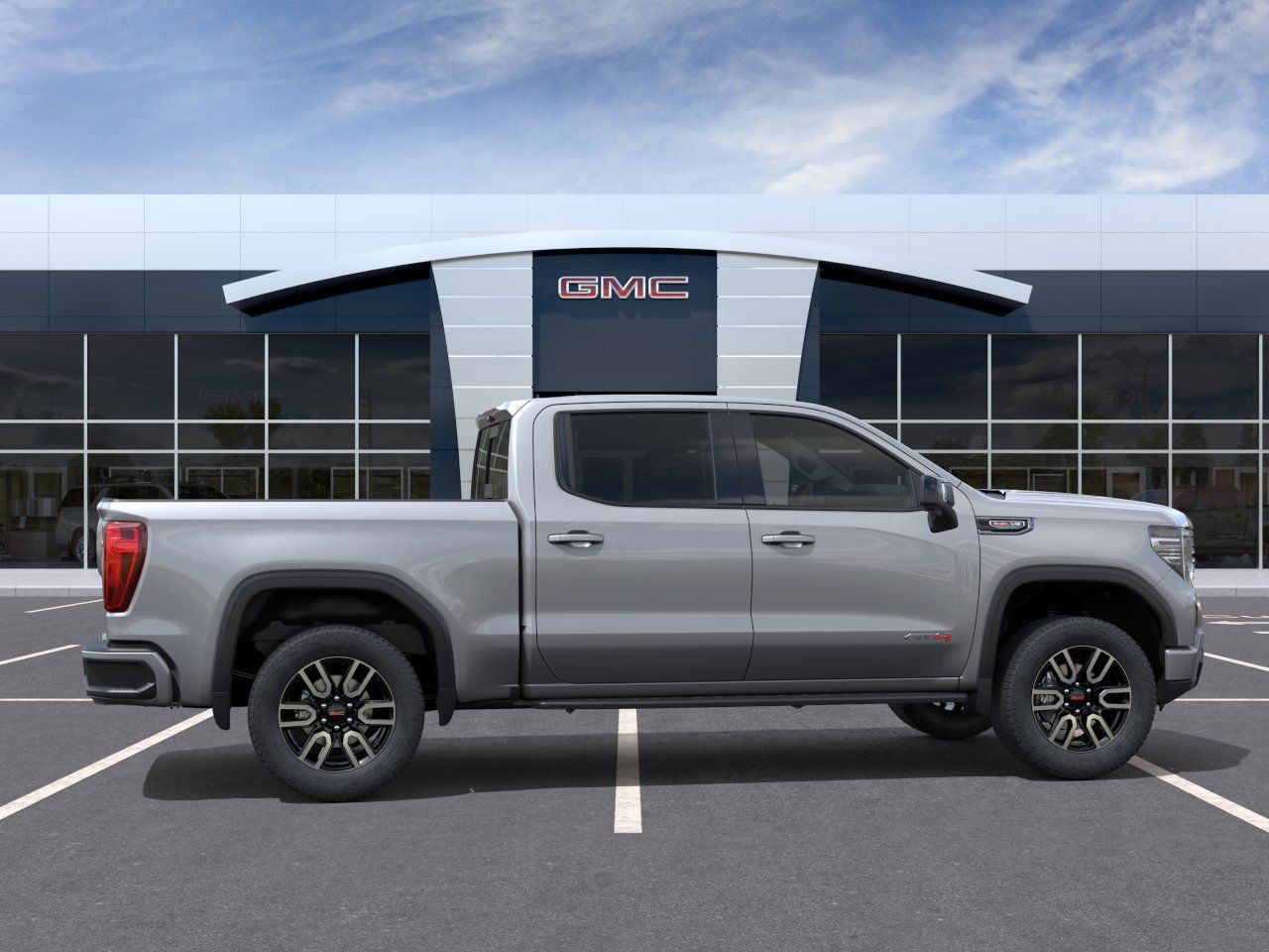2026 GMC Sierra 1500 AT4 Silver at Ross Downing Buick GMC