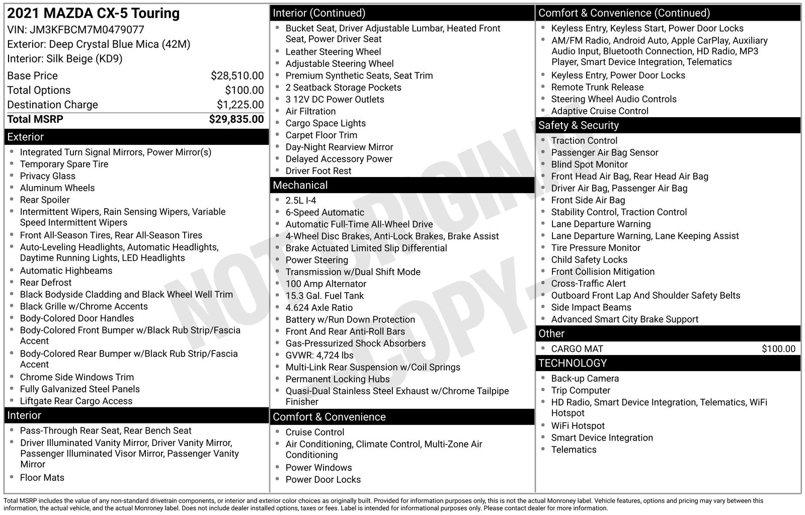 Used Car 2021 Mazda Cx-5  Touring For Sale Under $25,000 In Austin, Texas