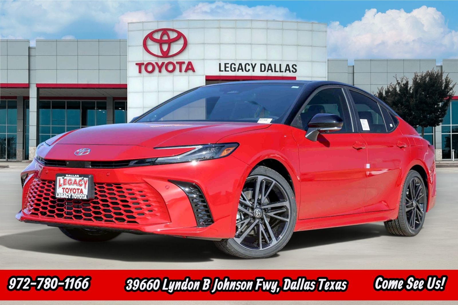 Midnight Black Metallic 2026 Toyota Camry Sedan Front-Wheel Drive Continuously Variable Transmission