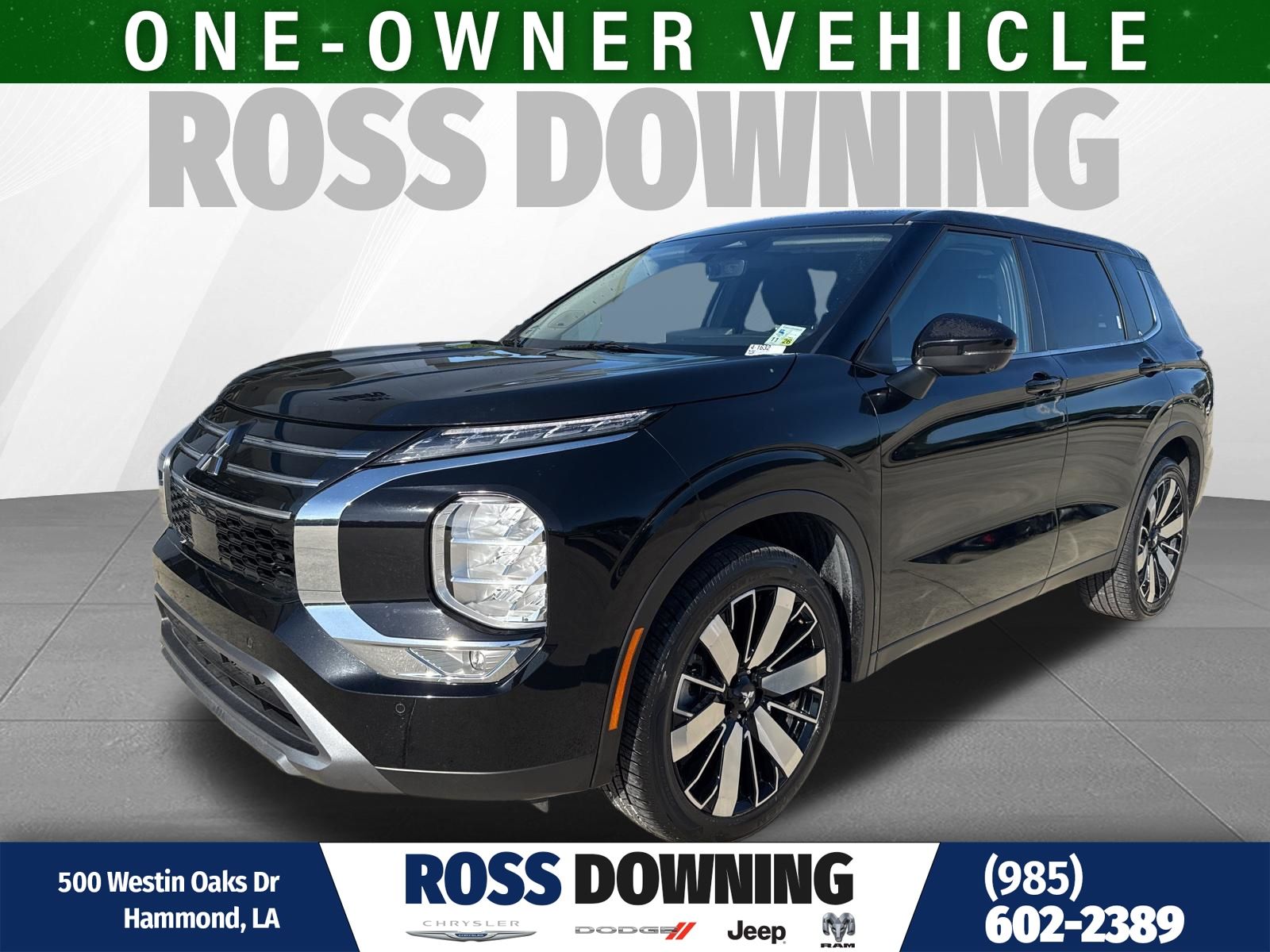 Black 2025 Mitsubishi Outlander SE FWD SUV / Crossover Front-Wheel Drive Continuously Variable Transmission