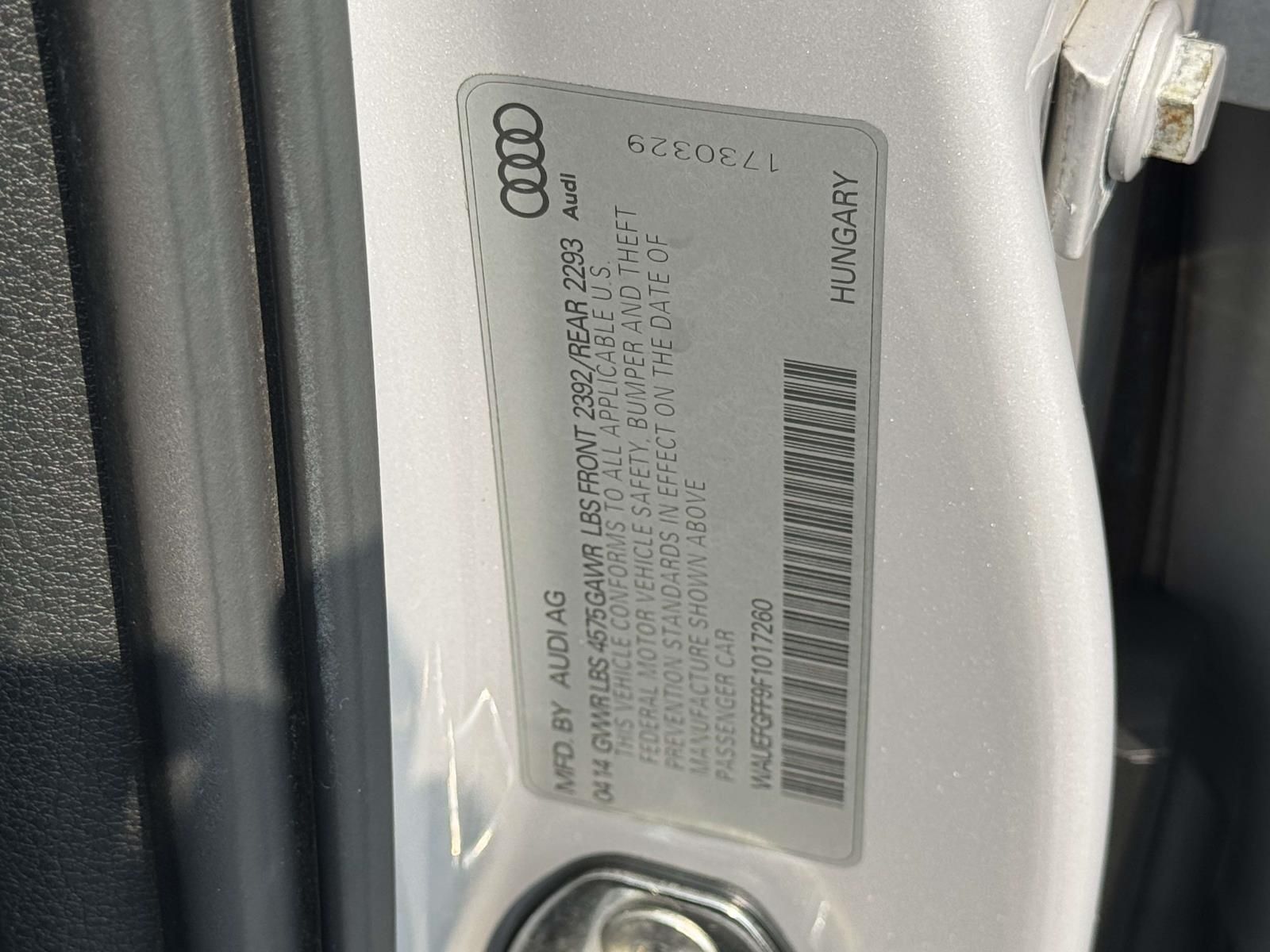 Used 2015 Silver Audi 2.0T Premium Plus image 24