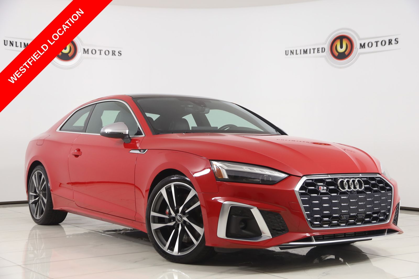 Orange (Tango Red) 2022 Audi S5 Coupe All-Wheel Drive 8-Speed Automatic