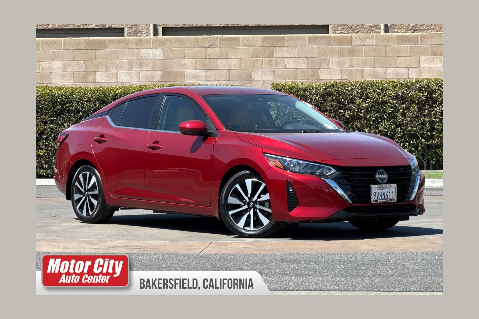Red (Scarlet) 2025 Nissan Sentra Sedan Front-Wheel Drive Continuously Variable Transmission