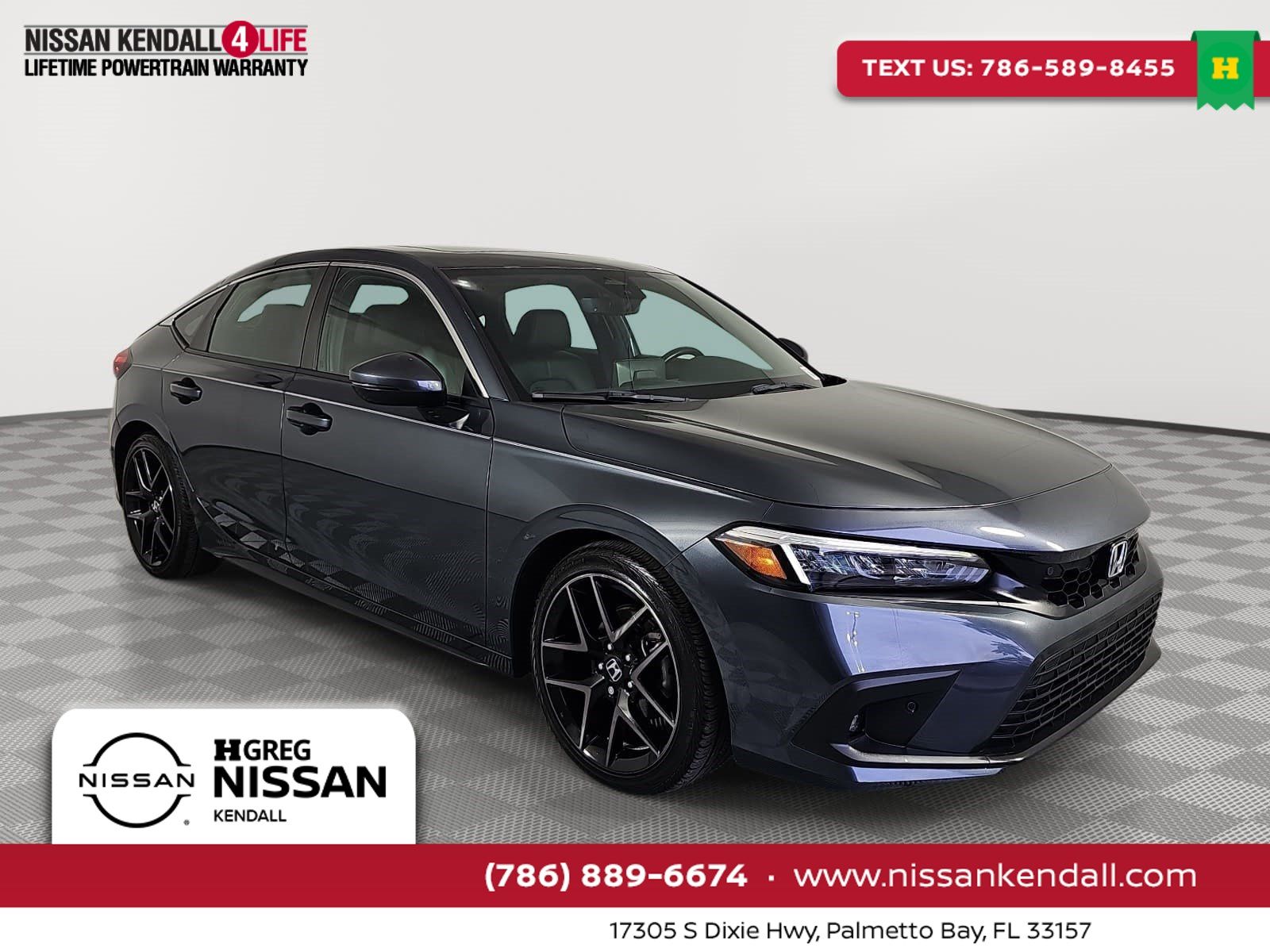 Sonic Gray Pearl 2024 Honda Civic Hatchback Hatchback Front-Wheel Drive Continuously Variable Transmission