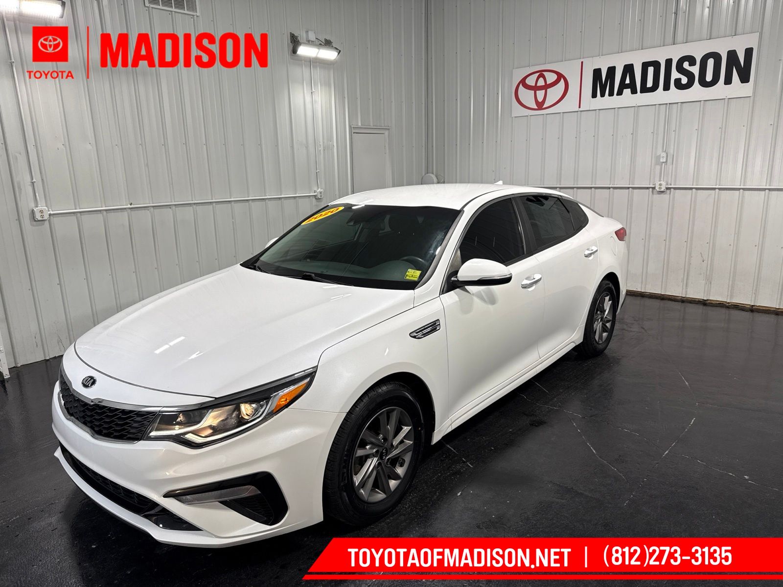 Snow White Pearl 2020 Kia Optima Sedan Front-Wheel Drive 6-Speed Automatic
