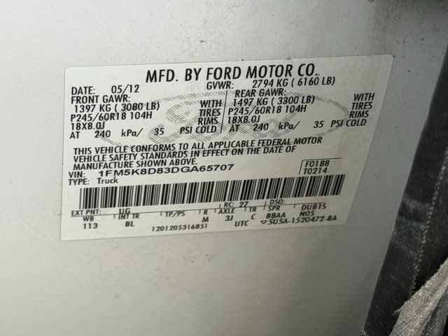 Used 2013 White Platinum Clearcoat Metallic Ford XLT image 29