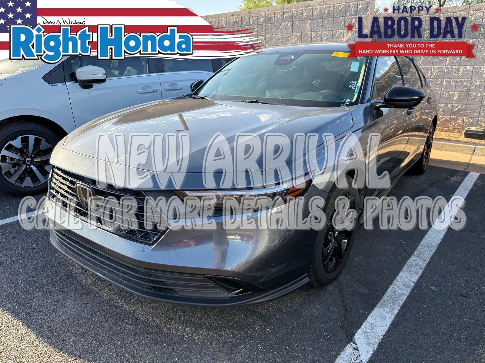 Meteorite Gray Metallic 2025 Honda Accord Sedan Front-Wheel Drive Continuously Variable Transmission