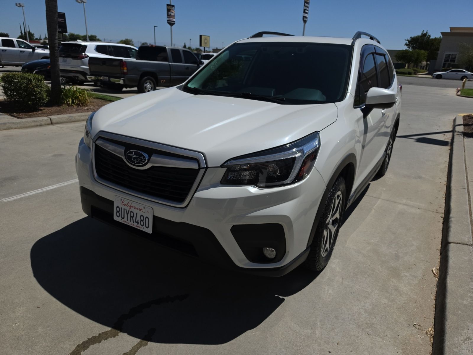 Crystal White Pearl 2021 Subaru Forester SUV / Crossover All-Wheel Drive Continuously Variable Transmission