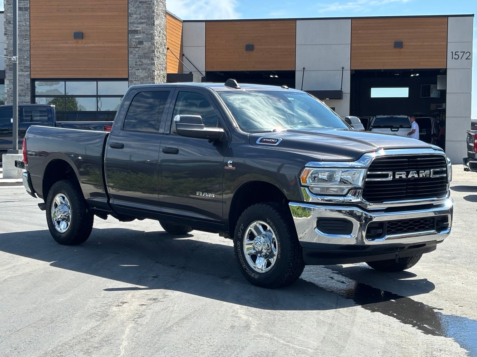Gray (Granite Crystal Metallic Clearcoat) 2020 RAM 3500 Pickup Truck Four-Wheel Drive 6-Speed Automatic