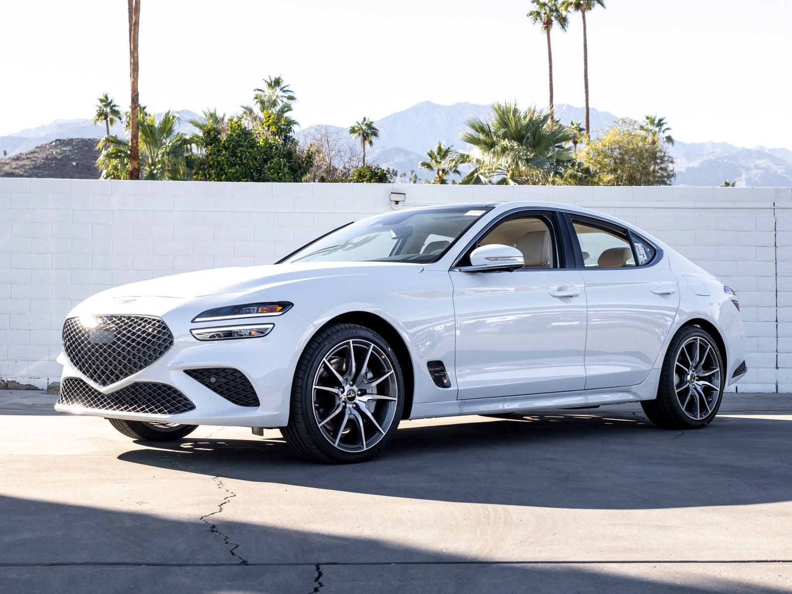 Uyuni White 2026 Genesis G70 Sedan Rear-Wheel Drive 8-Speed Automatic