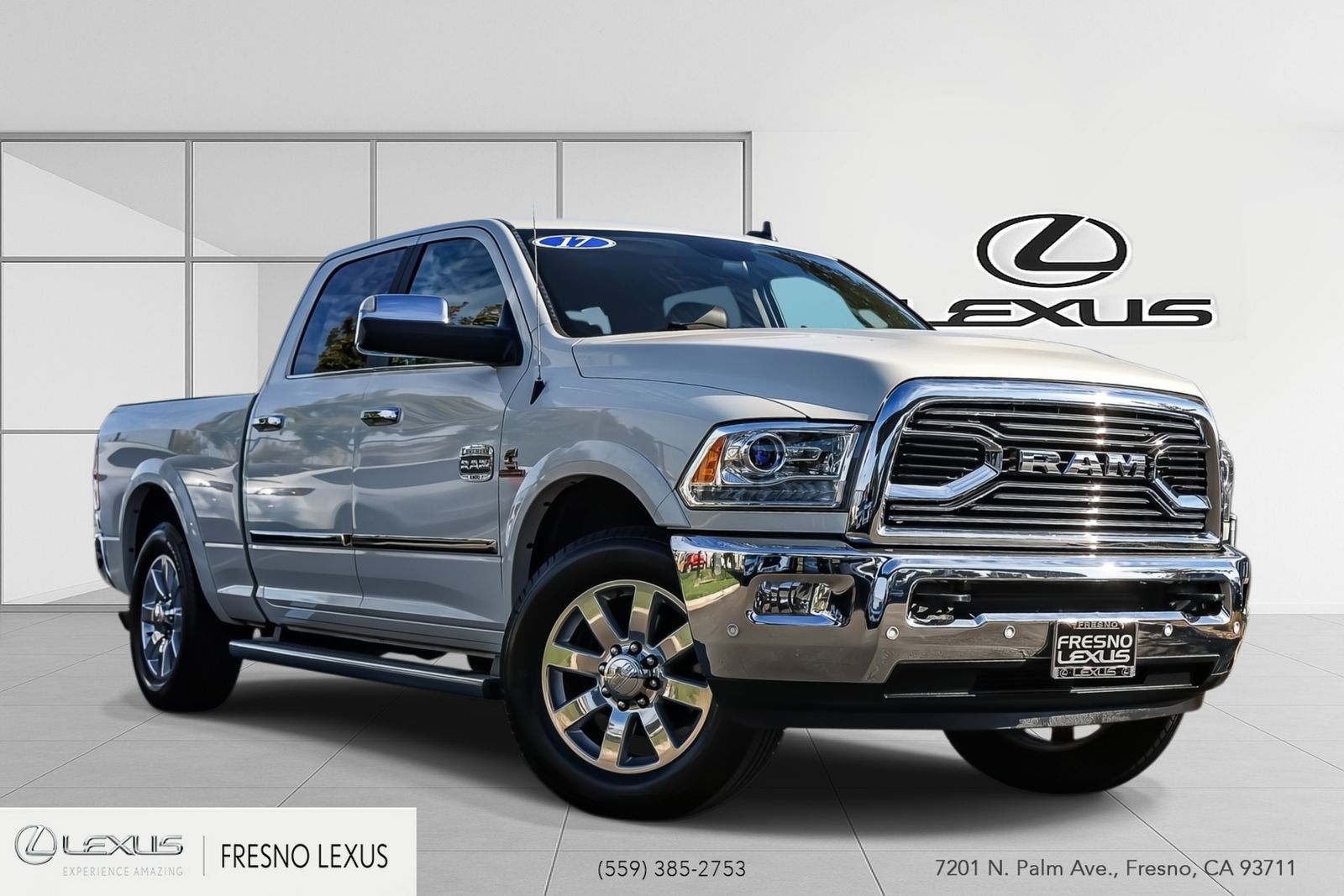Pearl White 2017 RAM 2500 Pickup Truck 4X2 6-Speed Automatic