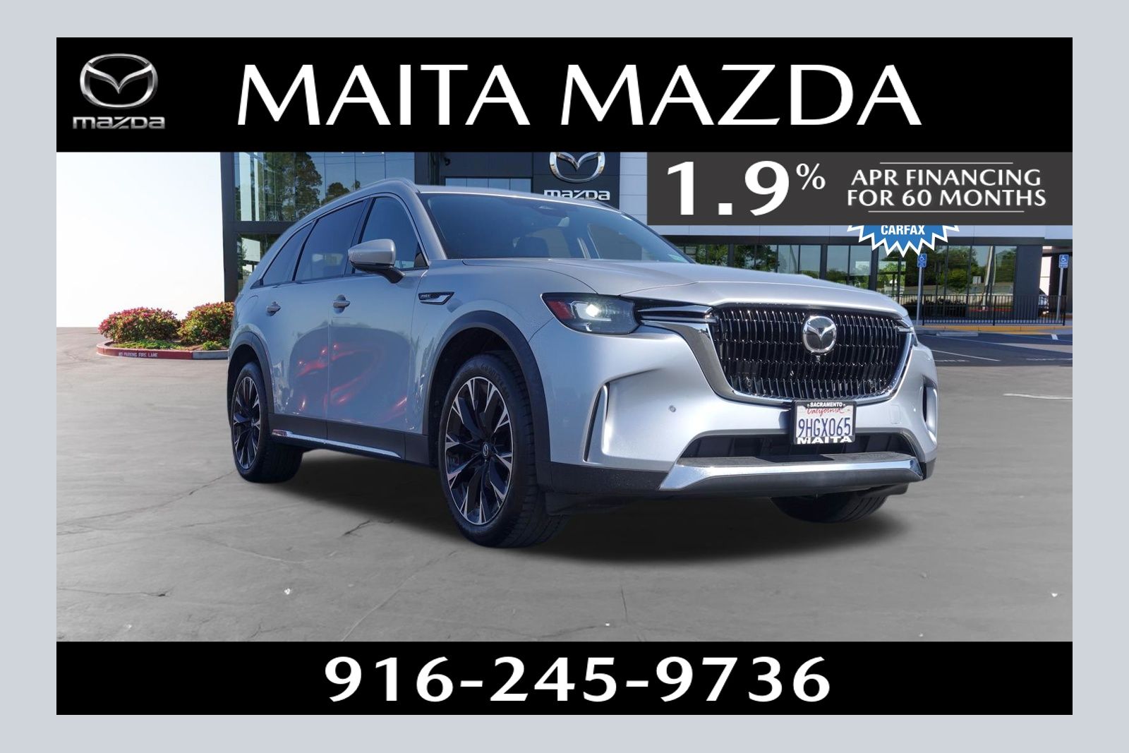 Sonic Silver 2024 Mazda CX-90 PHEV Premium Plus AWD SUV / Crossover All-Wheel Drive 8-Speed Automatic