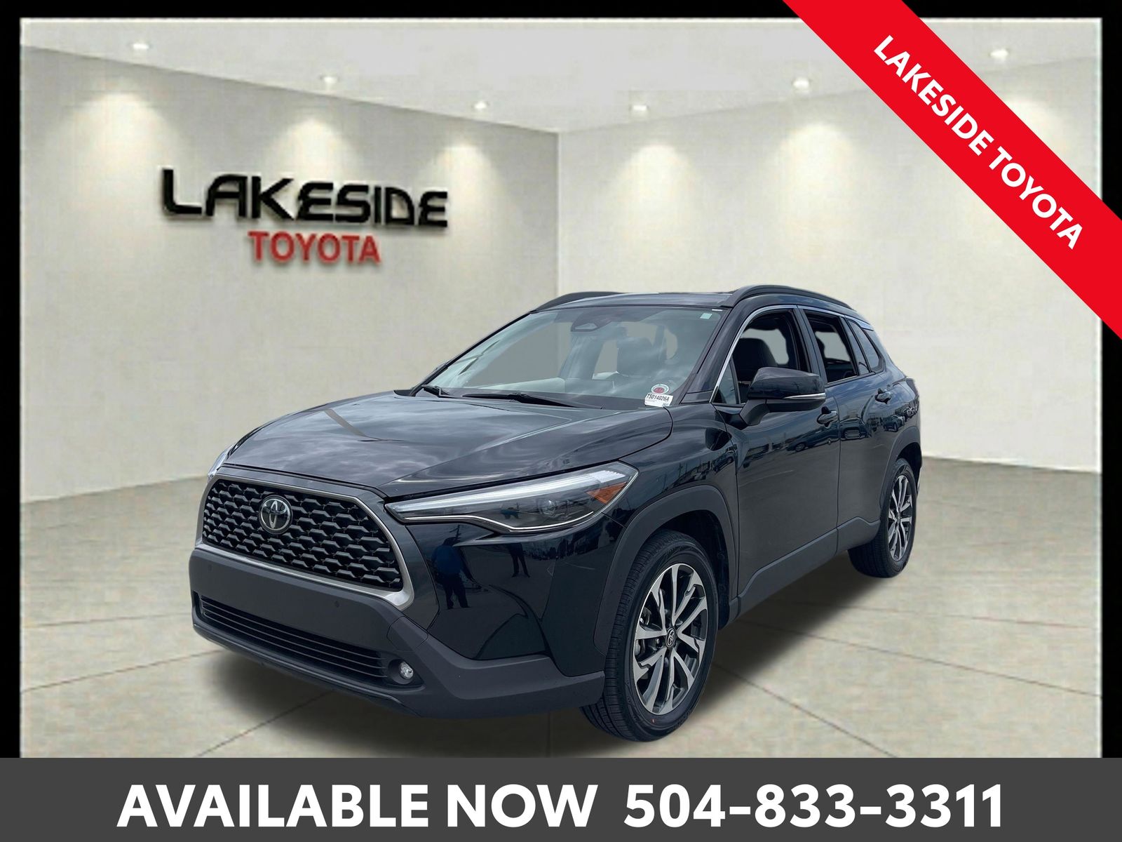 Jet Black 2023 Toyota Corolla Cross SUV / Crossover All-Wheel Drive Continuously Variable Transmission
