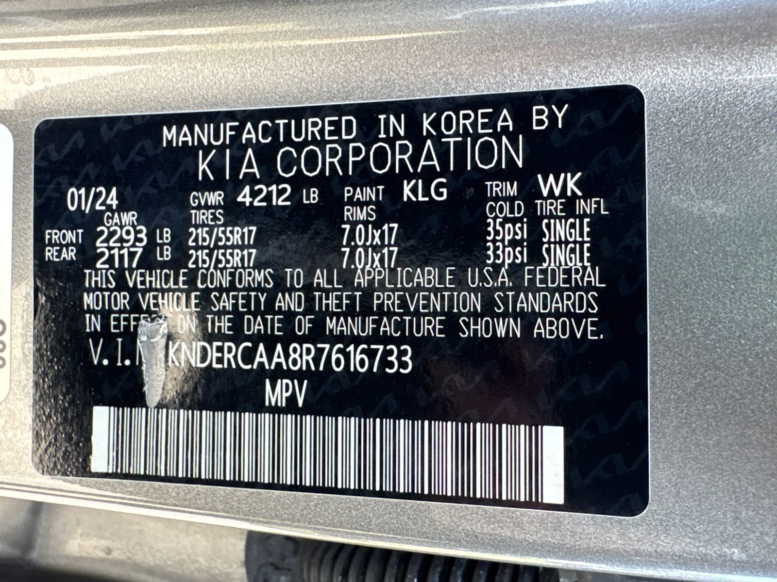 Used 2024 Steel Gray Kia EX image 31