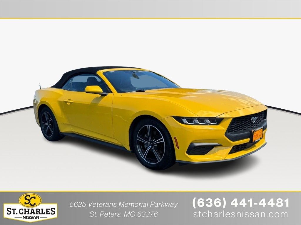 Yellow Splash Metallic Tri-coat 2024 Ford Mustang Convertible Rear-Wheel Drive Automatic
