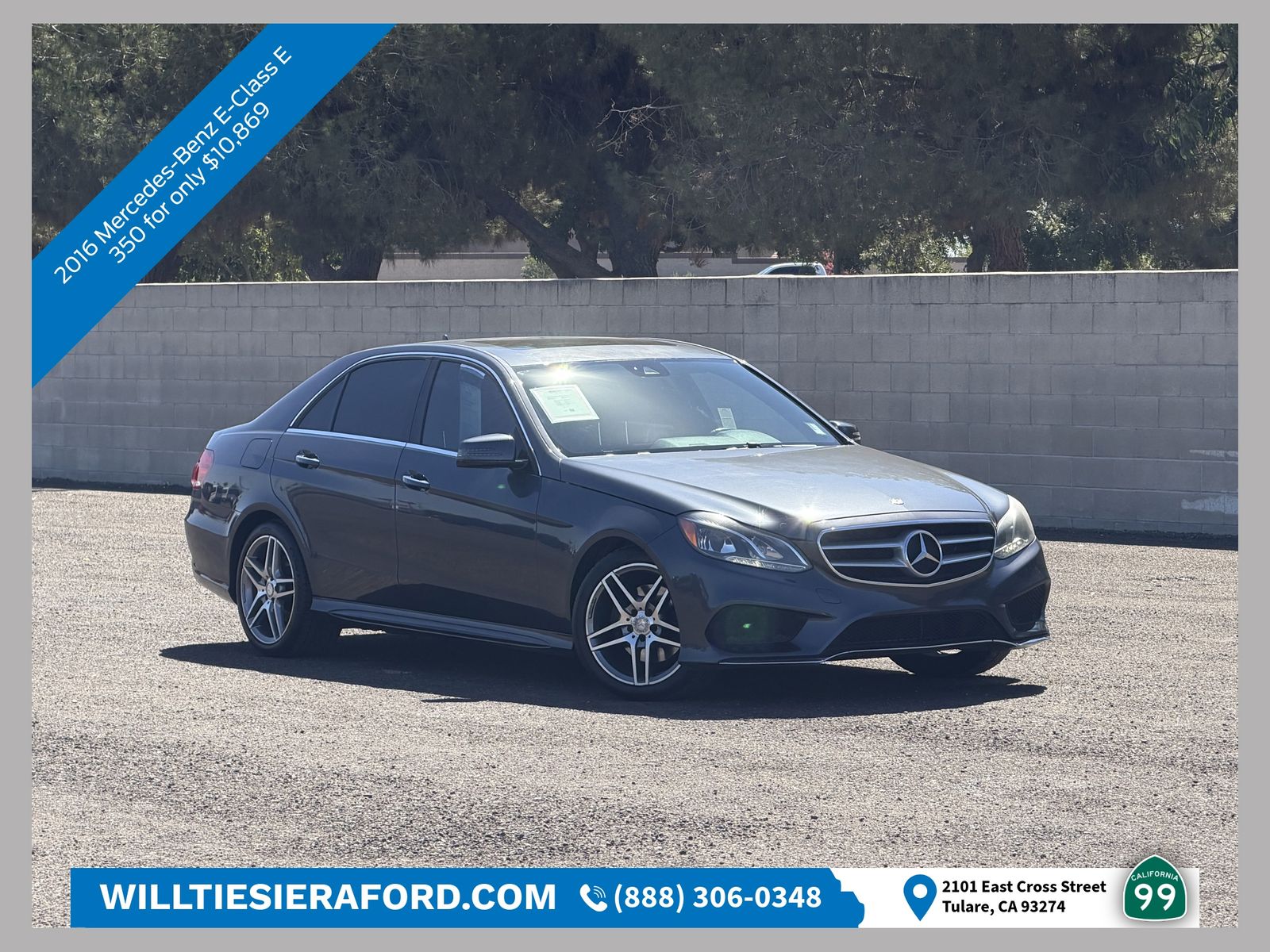 Gray (designo Graphite) 2016 Mercedes-Benz E-Class Sedan Rear-Wheel Drive 7-Speed Automatic