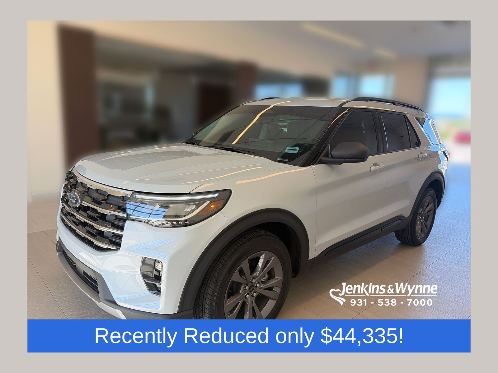 Space White Metallic 2026 Ford Explorer SUV / Crossover All-Wheel Drive Automatic