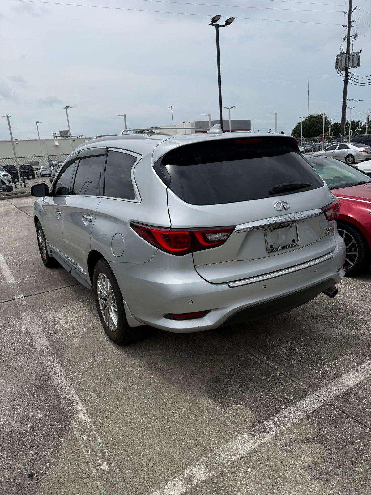 2019 INFINITI QX60 LUXE Silver at Central Houston Nissan
