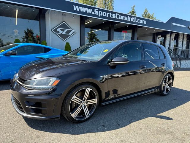 Black 2016 Volkswagen Golf R Hatchback All-Wheel Drive 6-Speed Dual Clutch