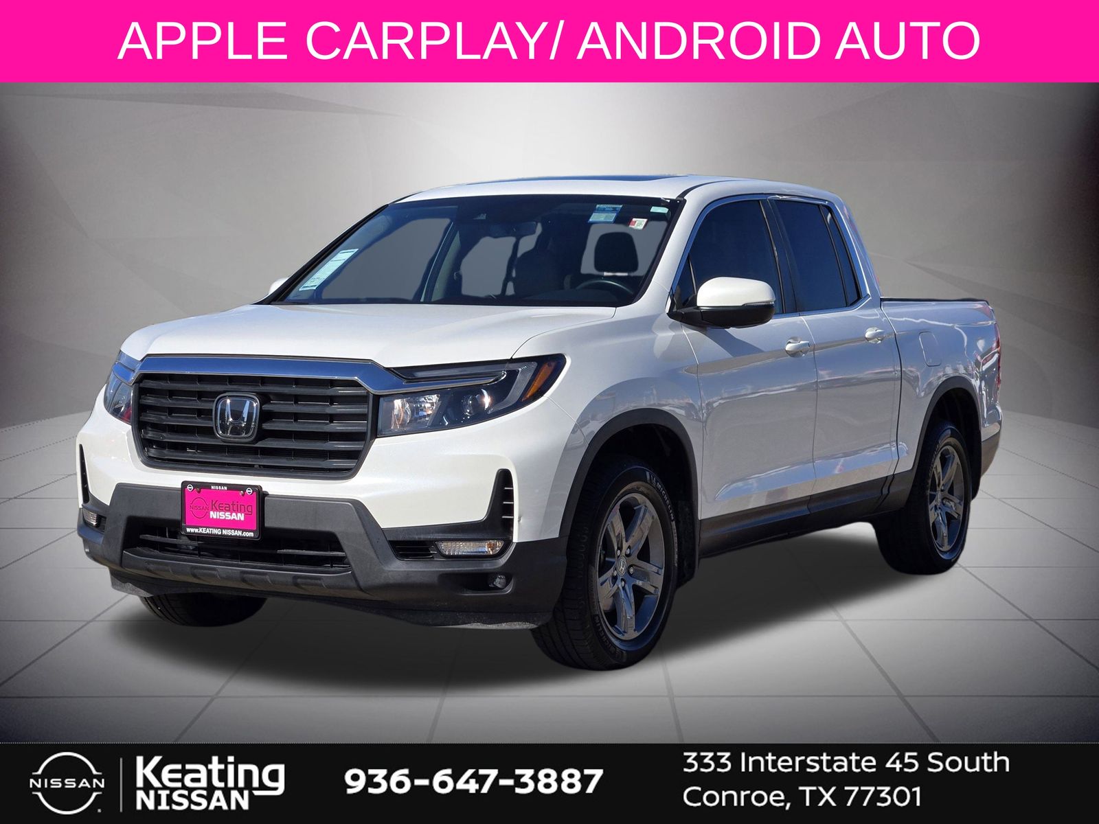 2022 Honda Ridgeline RTL White at AutoSavvy Houston Southwest