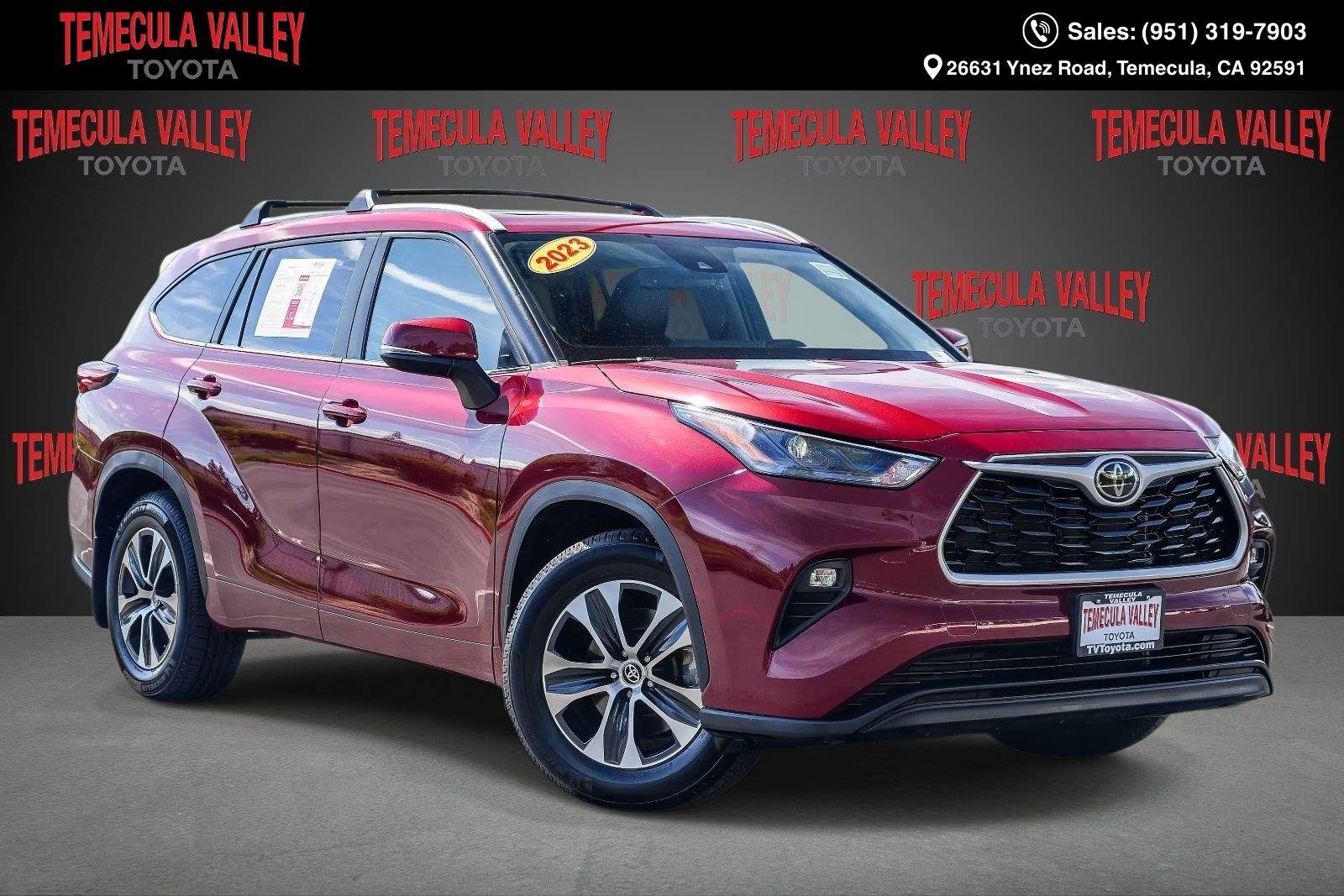 Red (Ruby Flare Pearl) 2023 Toyota Highlander XLE FWD SUV / Crossover Front-Wheel Drive 8-Speed Automatic