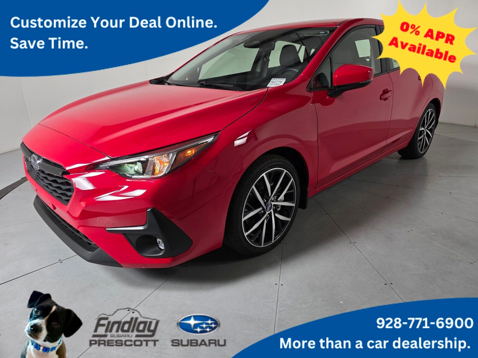 Pure Red 2026 Subaru Impreza Wagon All-Wheel Drive Continuously Variable Transmission