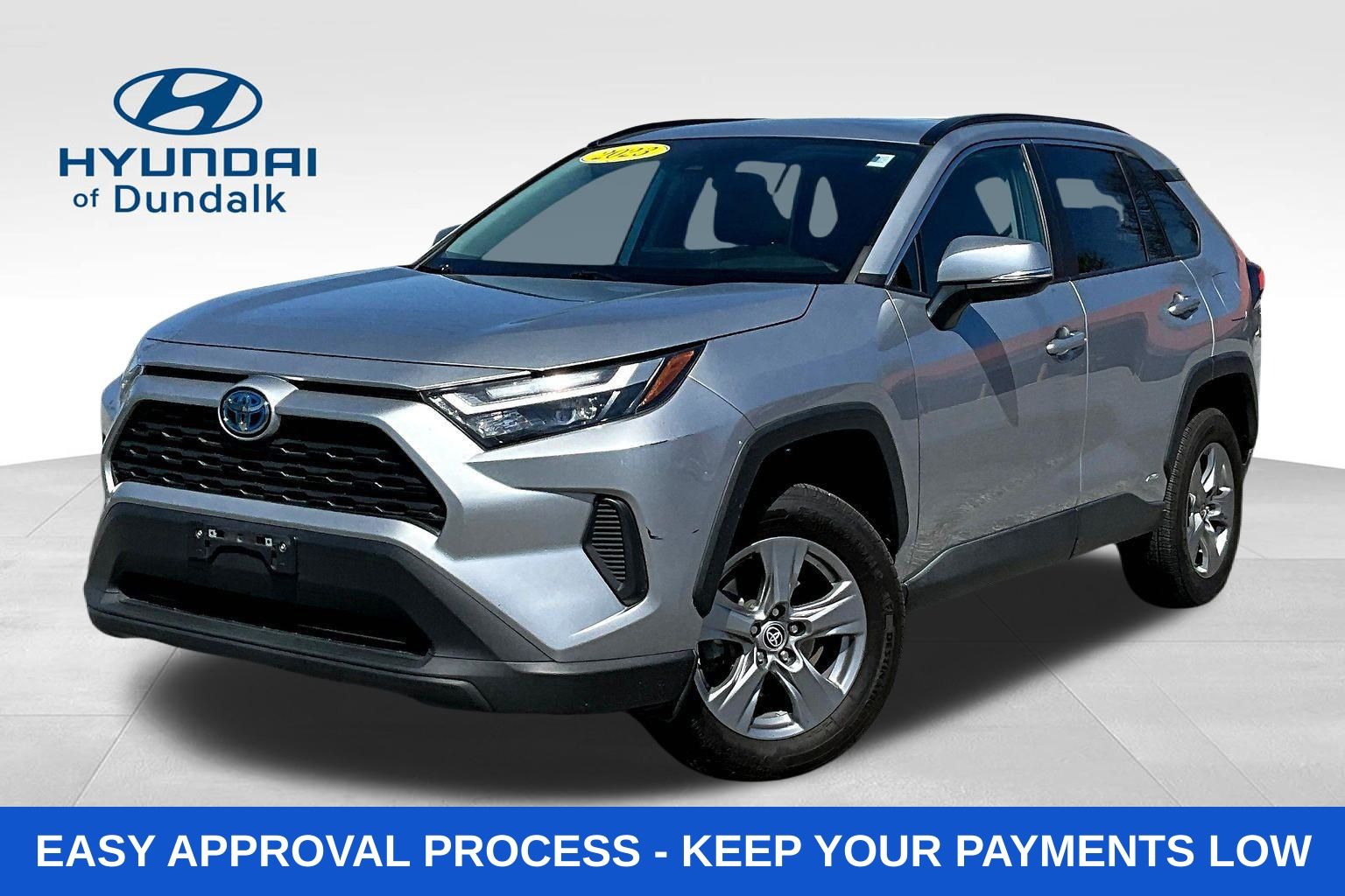 Silver Sky Metallic 2023 Toyota RAV4 Hybrid XLE AWD SUV / Crossover All-Wheel Drive Continuously Variable Transmission
