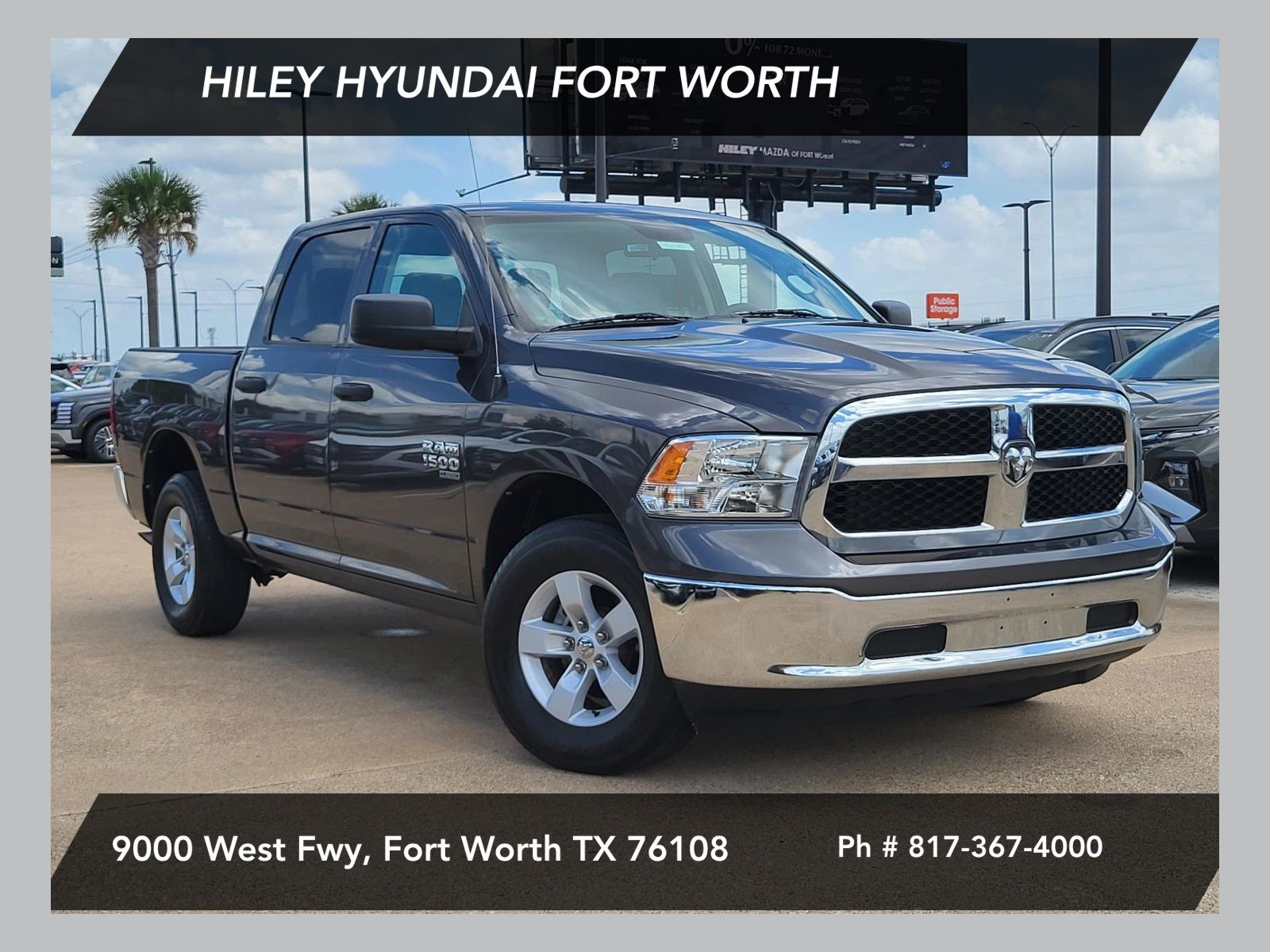 Gray (Granite Crystal Metallic Clearcoat) 2022 RAM 1500 Pickup Truck Four-Wheel Drive 8-Speed Automatic