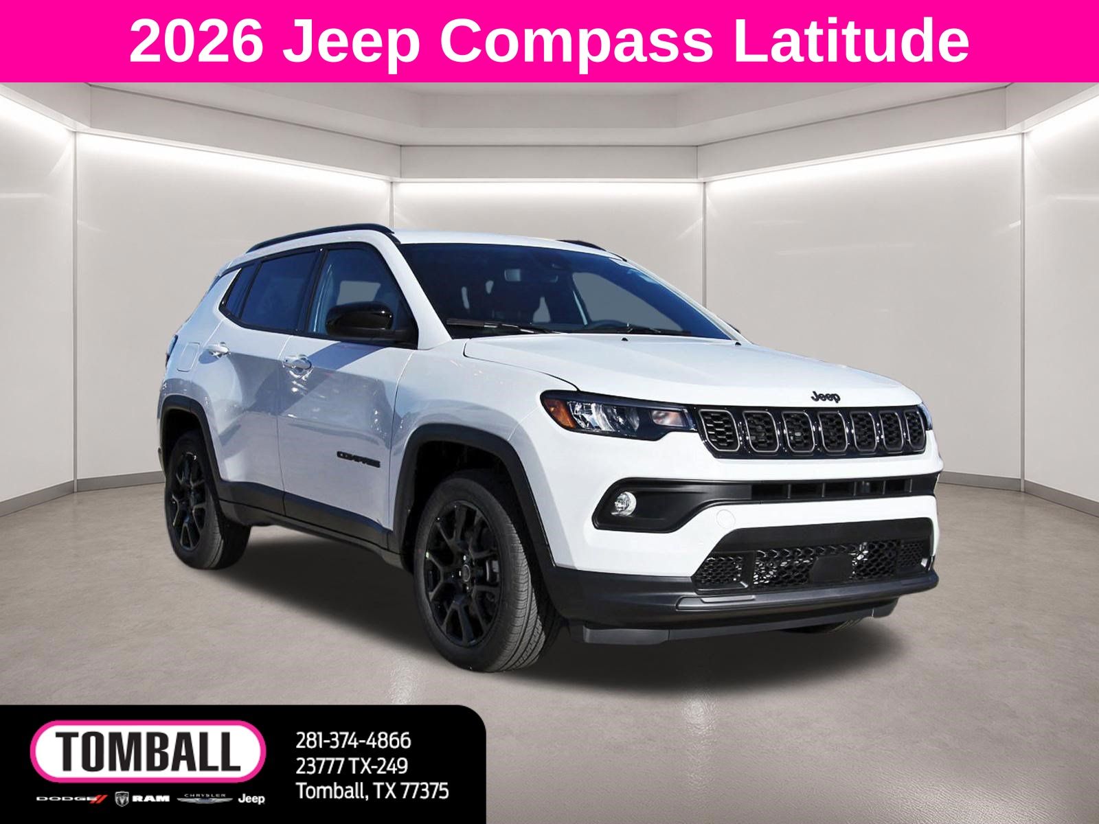 Bright White Clearcoat 2026 Jeep Compass SUV / Crossover Four-Wheel Drive 8-Speed Automatic