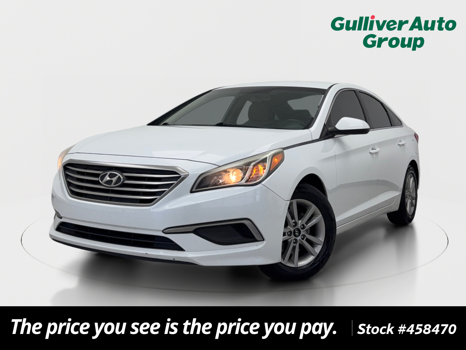 Quartz White Pearl 2017 Hyundai Sonata Sedan Front-Wheel Drive 6-Speed Automatic