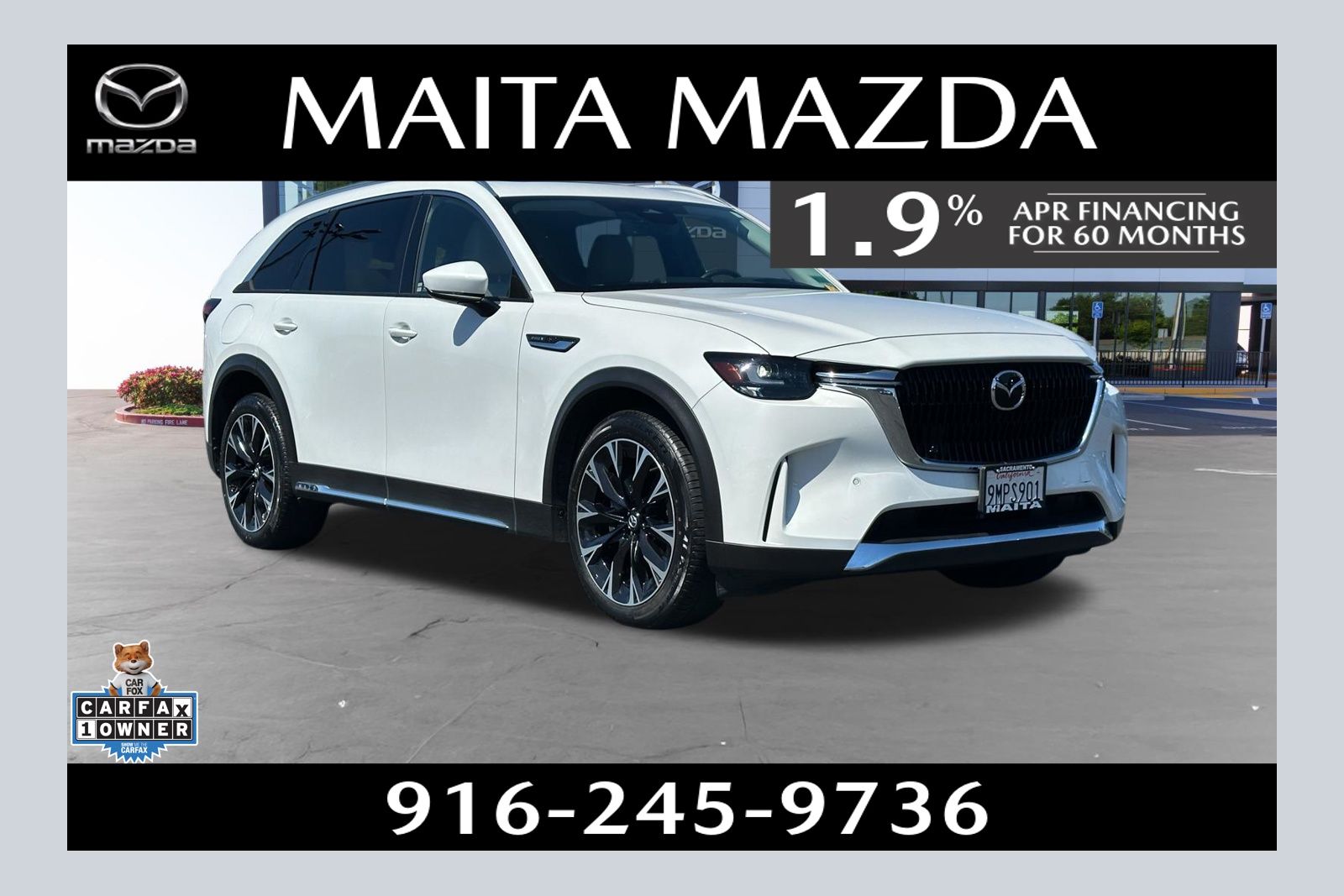Rhodium White Premium 2024 Mazda CX-90 PHEV Premium AWD SUV / Crossover All-Wheel Drive 8-Speed Automatic