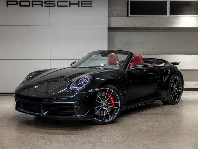 Black 2021 Porsche 911 Turbo Cabriolet AWD Convertible All-Wheel Drive 8-Speed Automatic