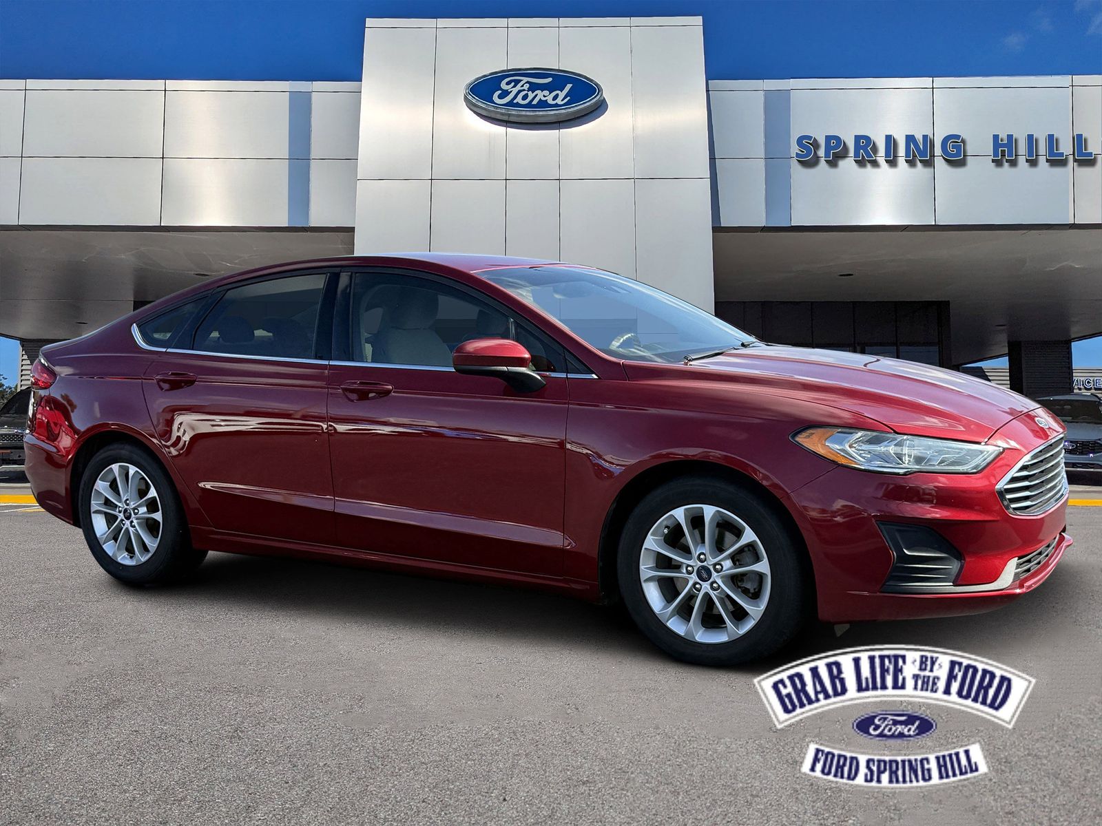 Ruby Red Metallic 2019 Ford Fusion SE Sedan Front-Wheel Drive 6-Speed Automatic