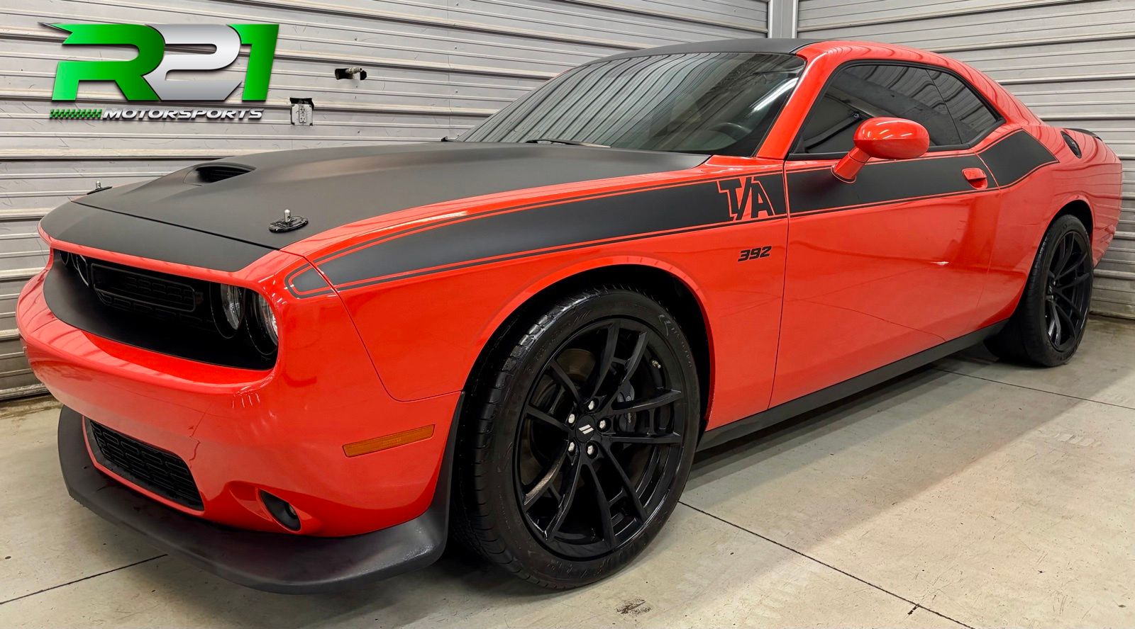 Go Mango! 2021 Dodge Challenger Coupe Rear-Wheel Drive 8-Speed Automatic