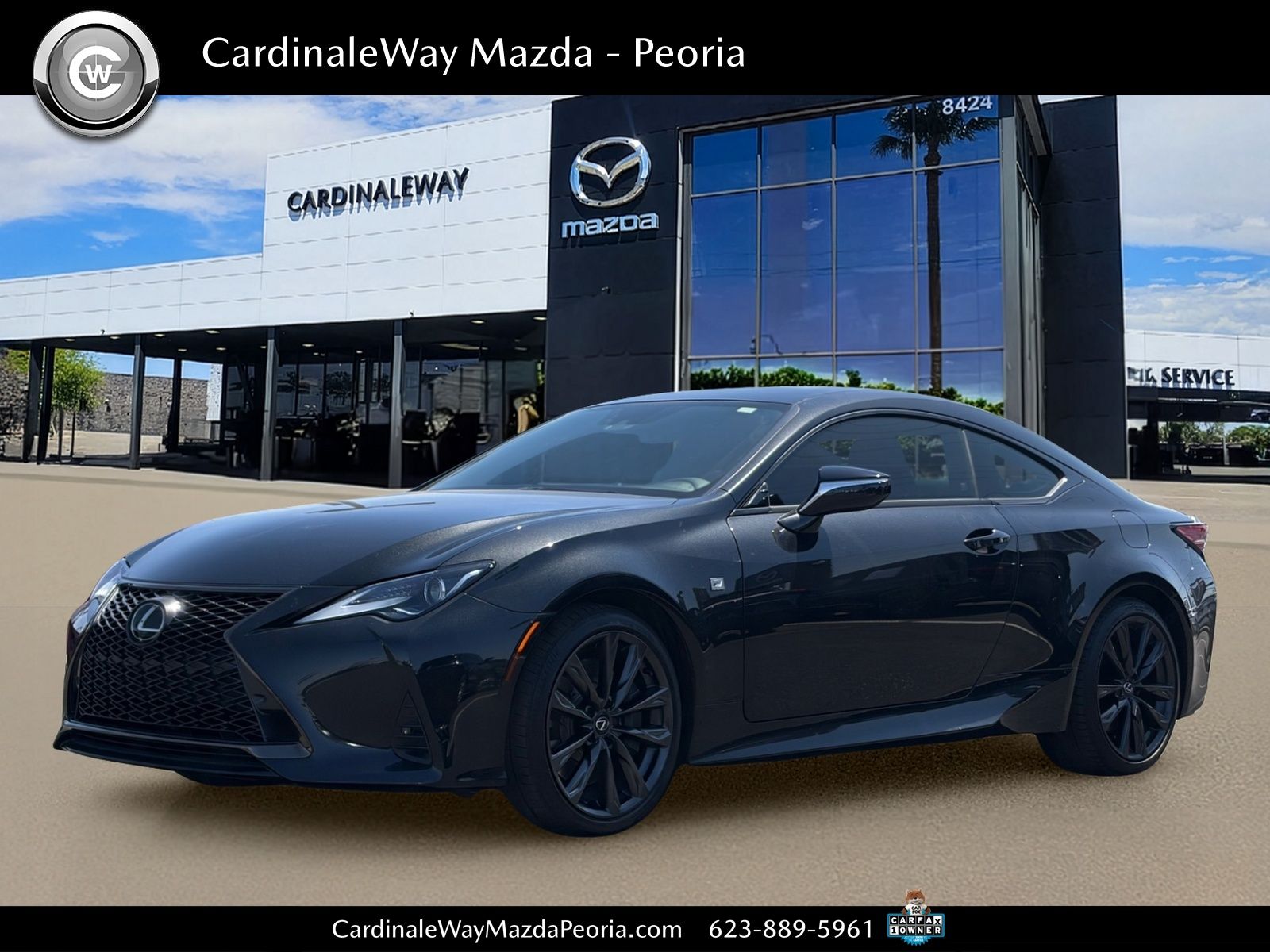 Black (Caviar) 2024 Lexus RC 300 F Sport RWD Coupe Rear-Wheel Drive 8-Speed Automatic