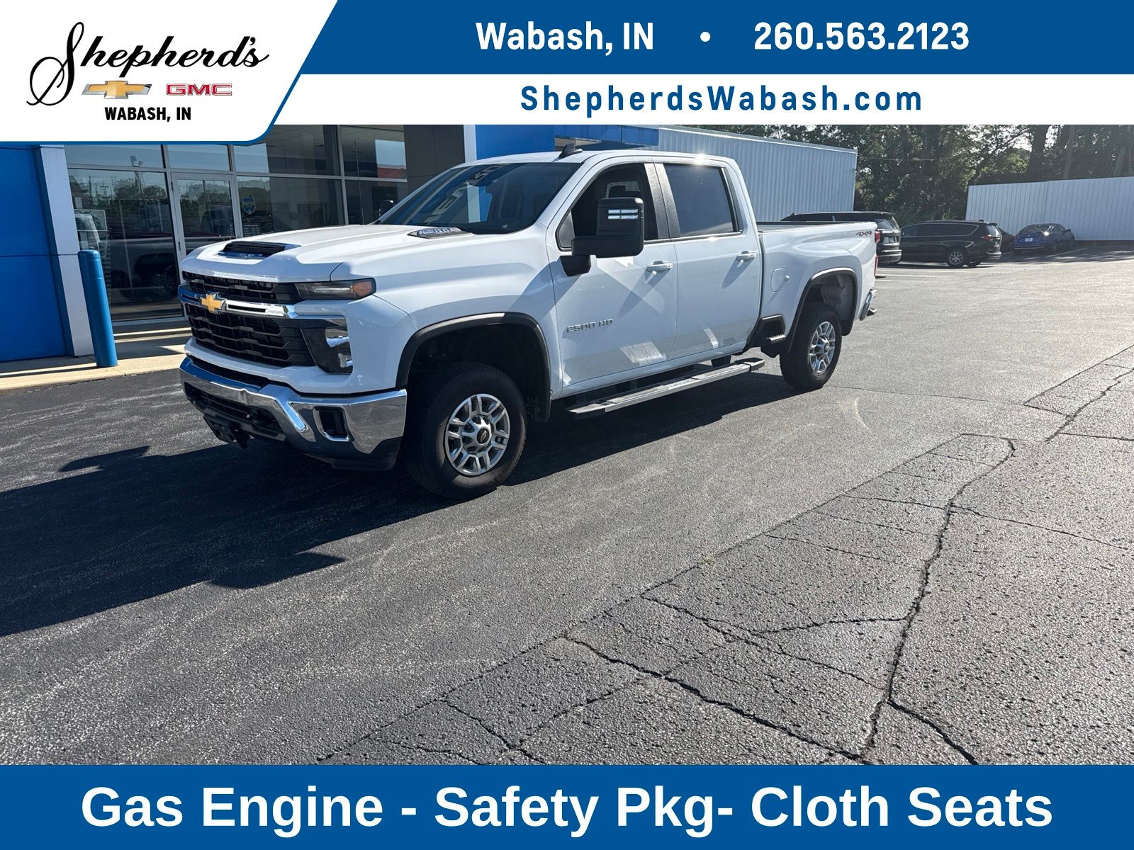 Summit White 2025 Chevrolet Silverado 2500HD Pickup Truck Four-Wheel Drive Automatic