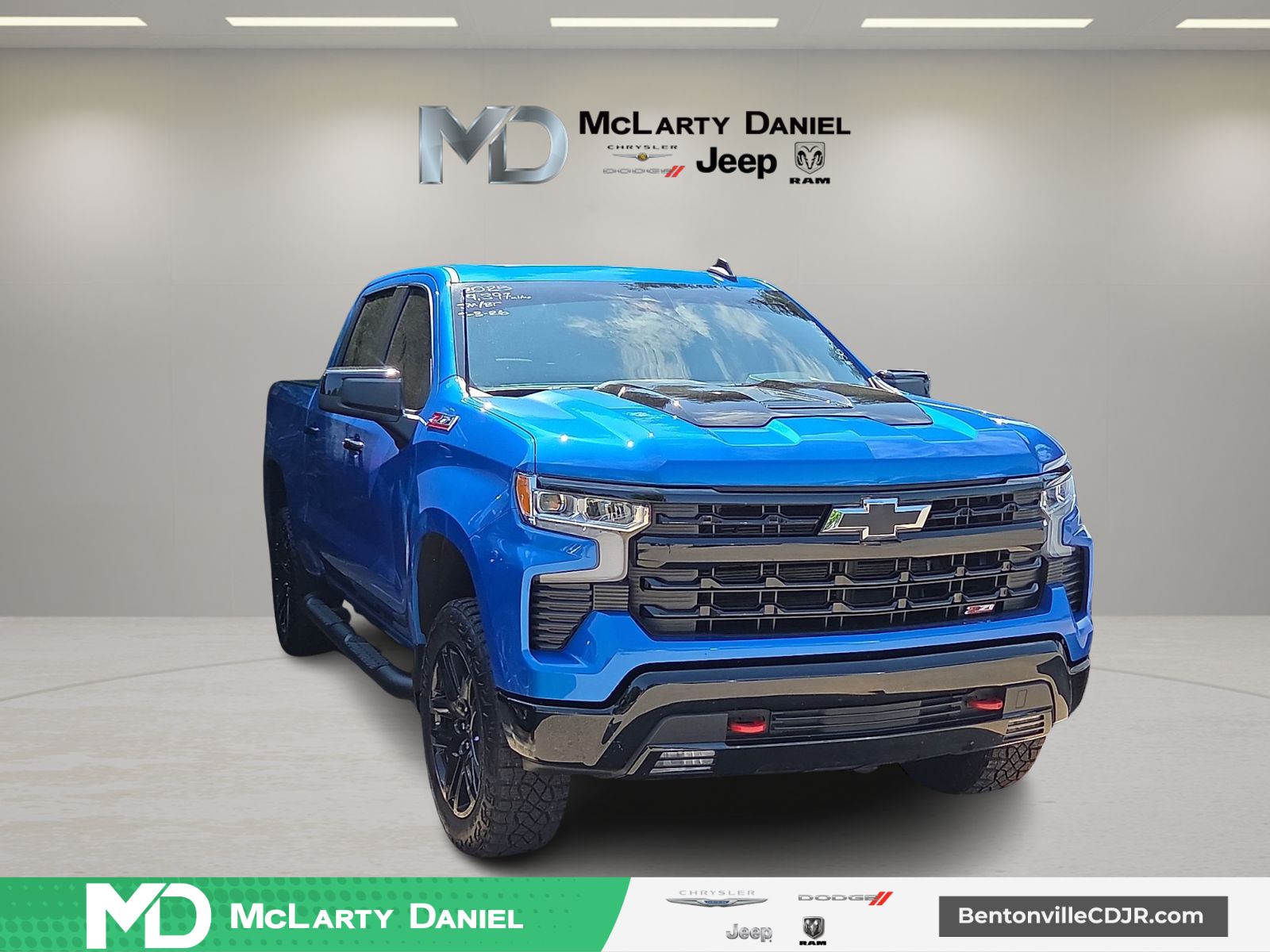Riptide Blue Metallic 2025 Chevrolet Silverado 1500 Pickup Truck Four-Wheel Drive Automatic