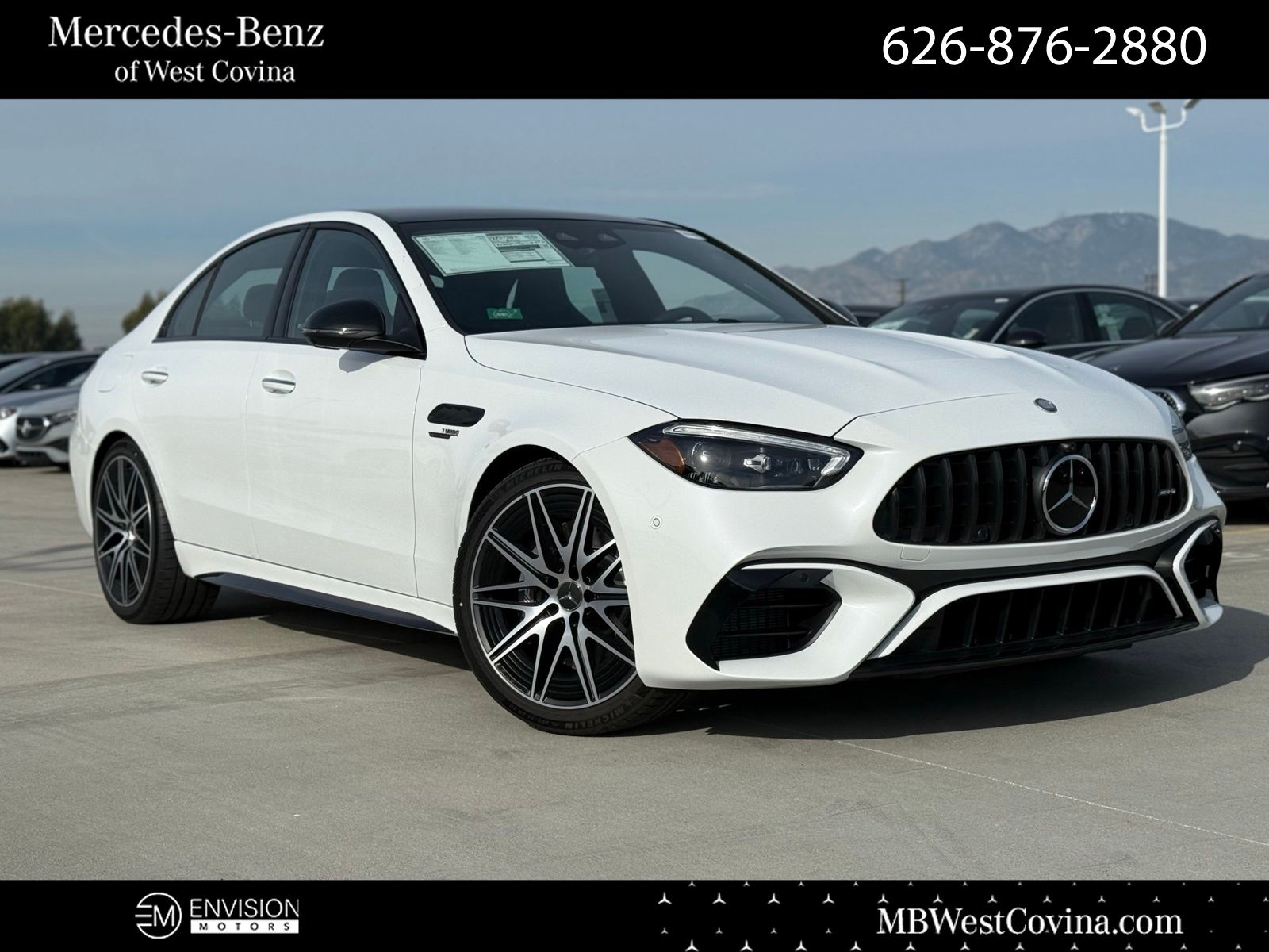 White 2026 Mercedes-Benz C-Class Sedan All-Wheel Drive 9-Speed Automatic