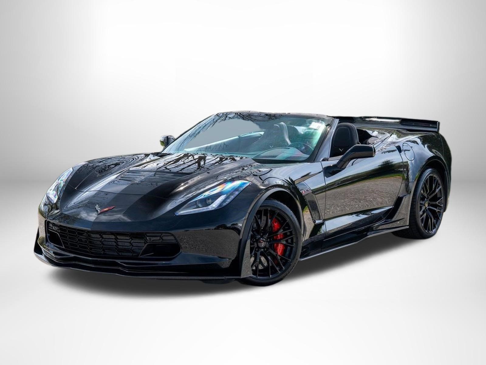 Black 2016 Chevrolet Corvette Convertible Rear-Wheel Drive 8-Speed Automatic
