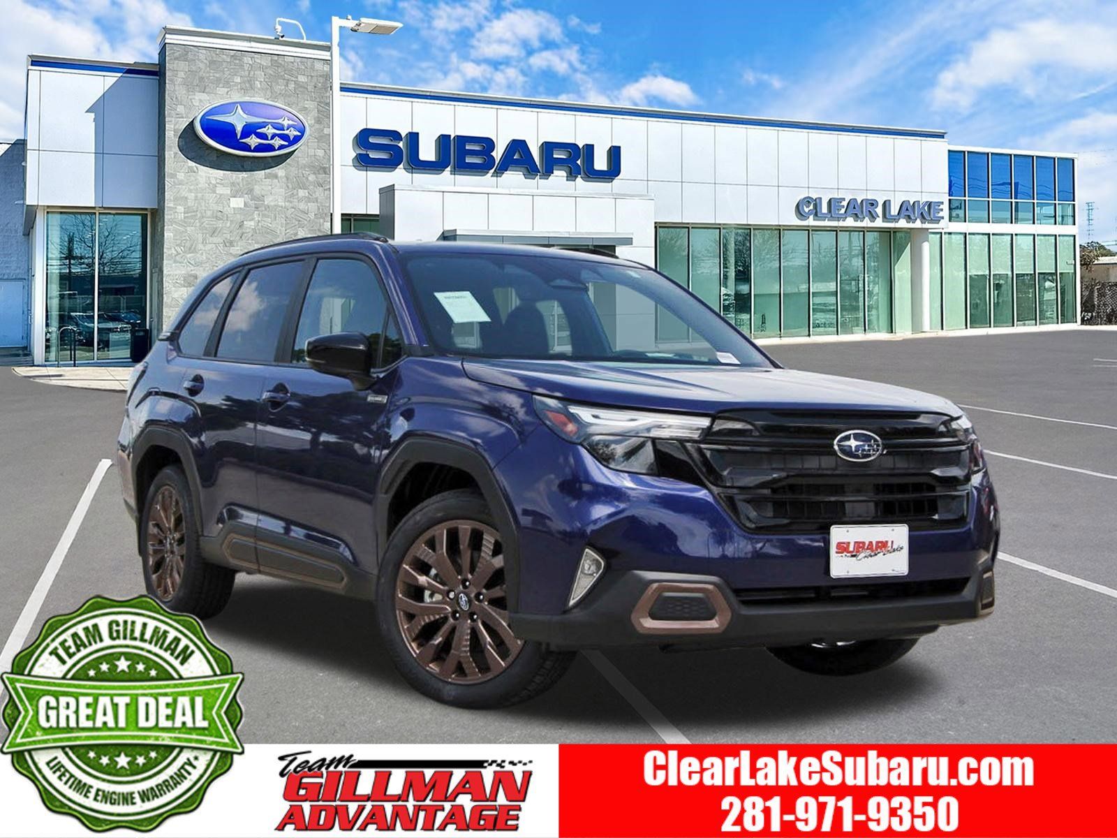Blue 2026 Subaru Forester Hybrid Sport AWD SUV / Crossover All-Wheel Drive Continuously Variable Transmission
