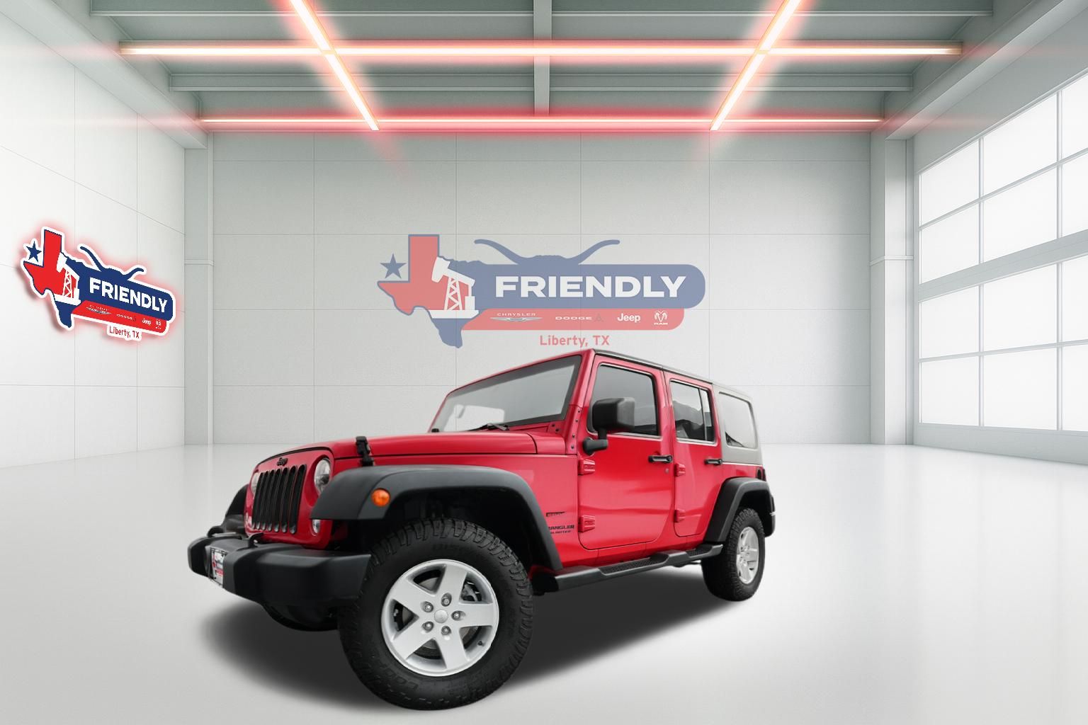 Flame Red Clearcoat 2014 Jeep Wrangler Unlimited Sport 4WD SUV / Crossover Four-Wheel Drive 5-Speed Automatic