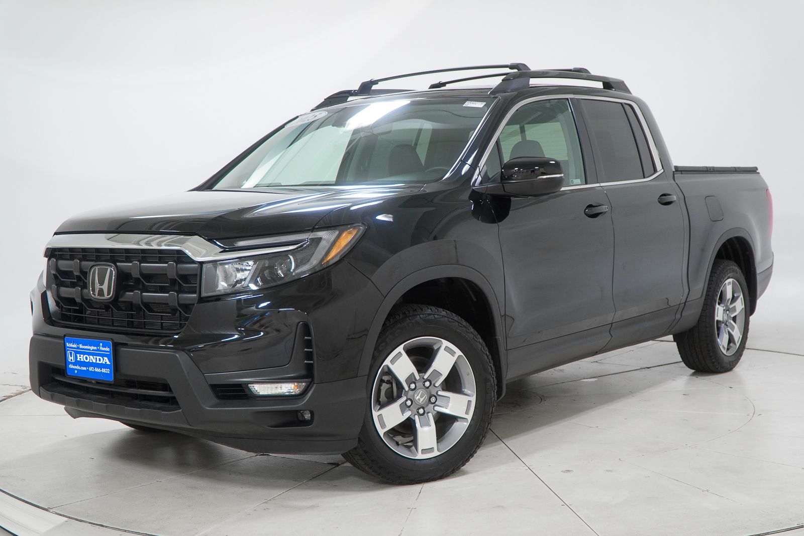 Crystal Black Pearl 2025 Honda Ridgeline Pickup Truck All-Wheel Drive 9-Speed Automatic