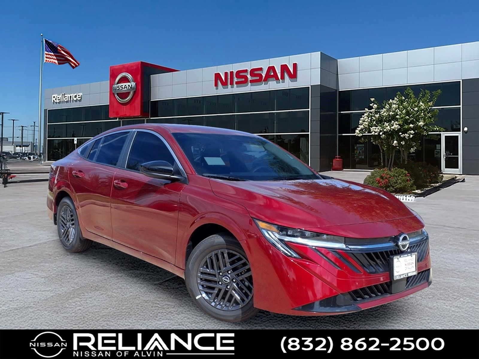 Red (Scarlet Ember Tintcoat) 2026 Nissan Sentra Sedan Front-Wheel Drive Continuously Variable Transmission