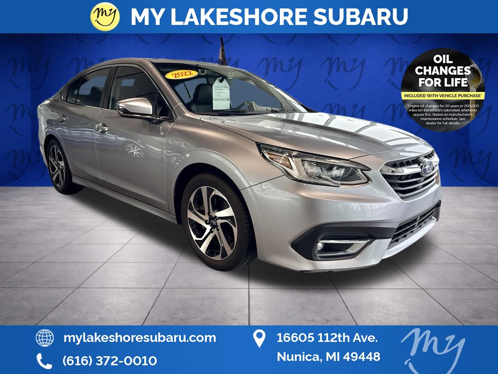 Ice Silver Metallic 2022 Subaru Legacy Sedan All-Wheel Drive Continuously Variable Transmission
