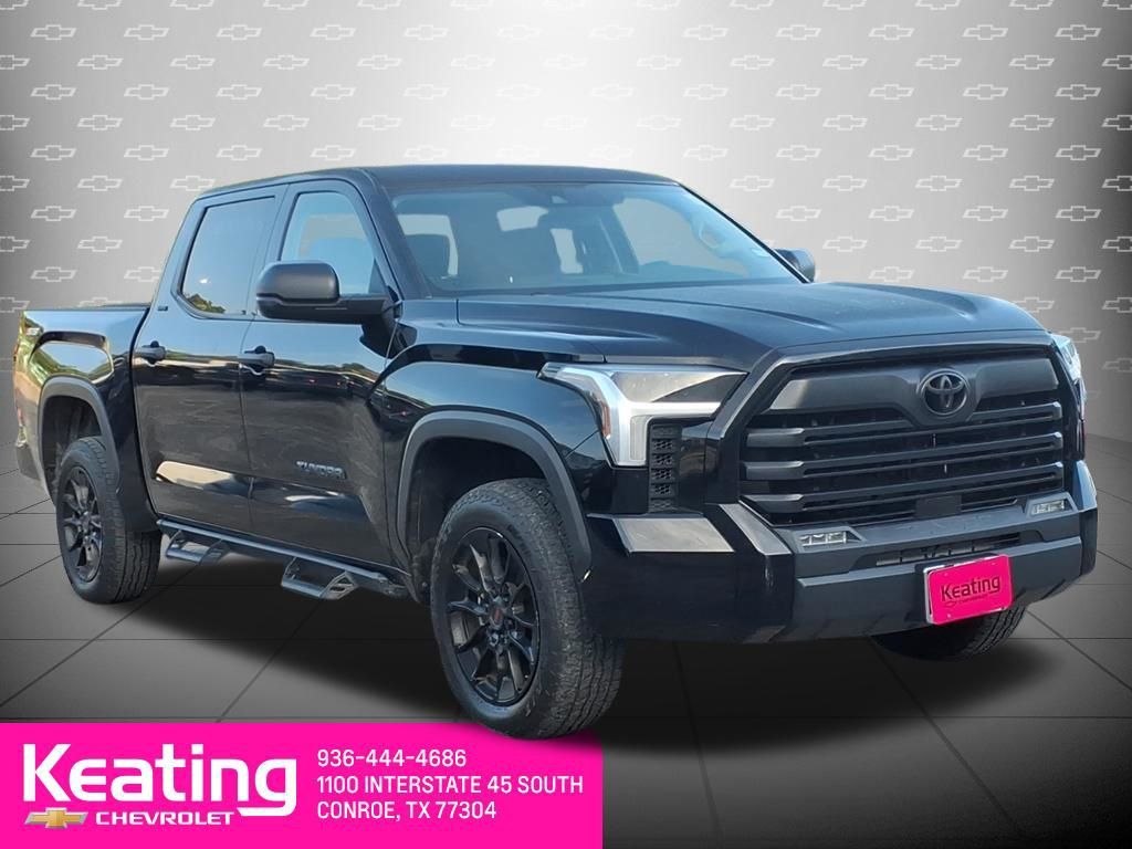 Midnight Black Metallic 2023 Toyota Tundra Pickup Truck Four-Wheel Drive Automatic