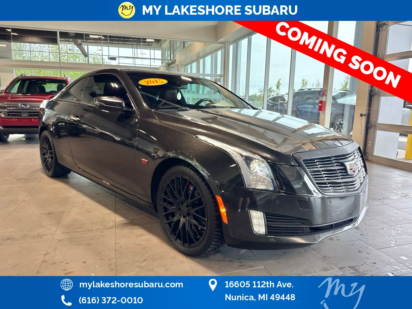 Black Diamond Tricoat 2015 Cadillac ATS Coupe Coupe All-Wheel Drive 6-Speed Automatic