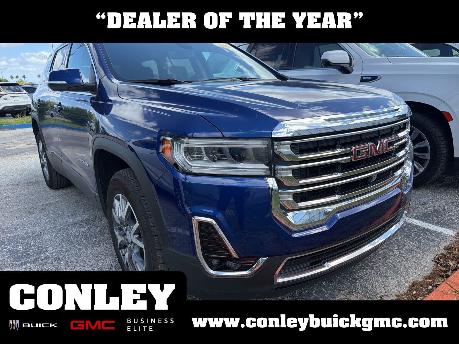 Blue Metallic 2023 GMC Acadia SLT FWD SUV / Crossover Front-Wheel Drive 9-Speed Automatic